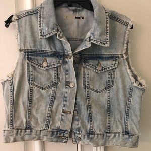 Topshop Denim Vest
